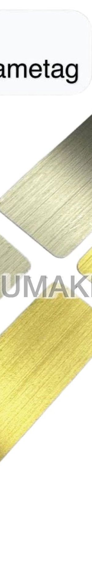 Stainless Steel Blank Name Tag (for Resin/Epoxy)