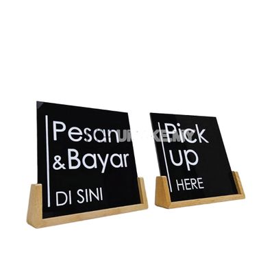 Acrylic Counter Sign Stand