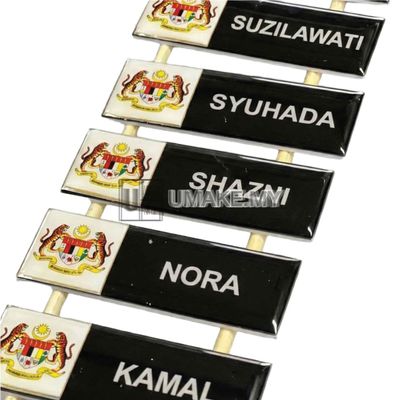 Epoxy Name Tag with Jata Logo (75x25mm)