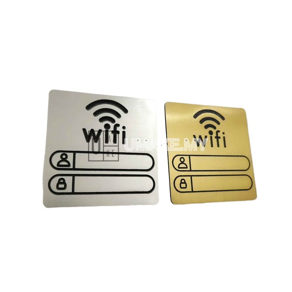 3D WiFi Password Sign