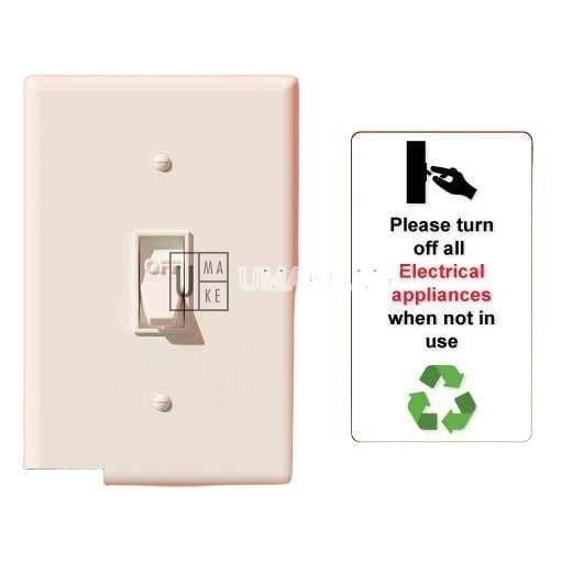 Turn Off After Use Switch Sign