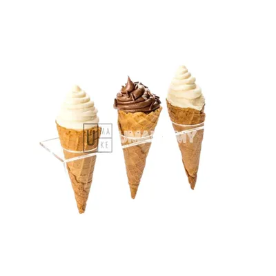 Acrylic Ice Cream Cone Holder (3-Slot)