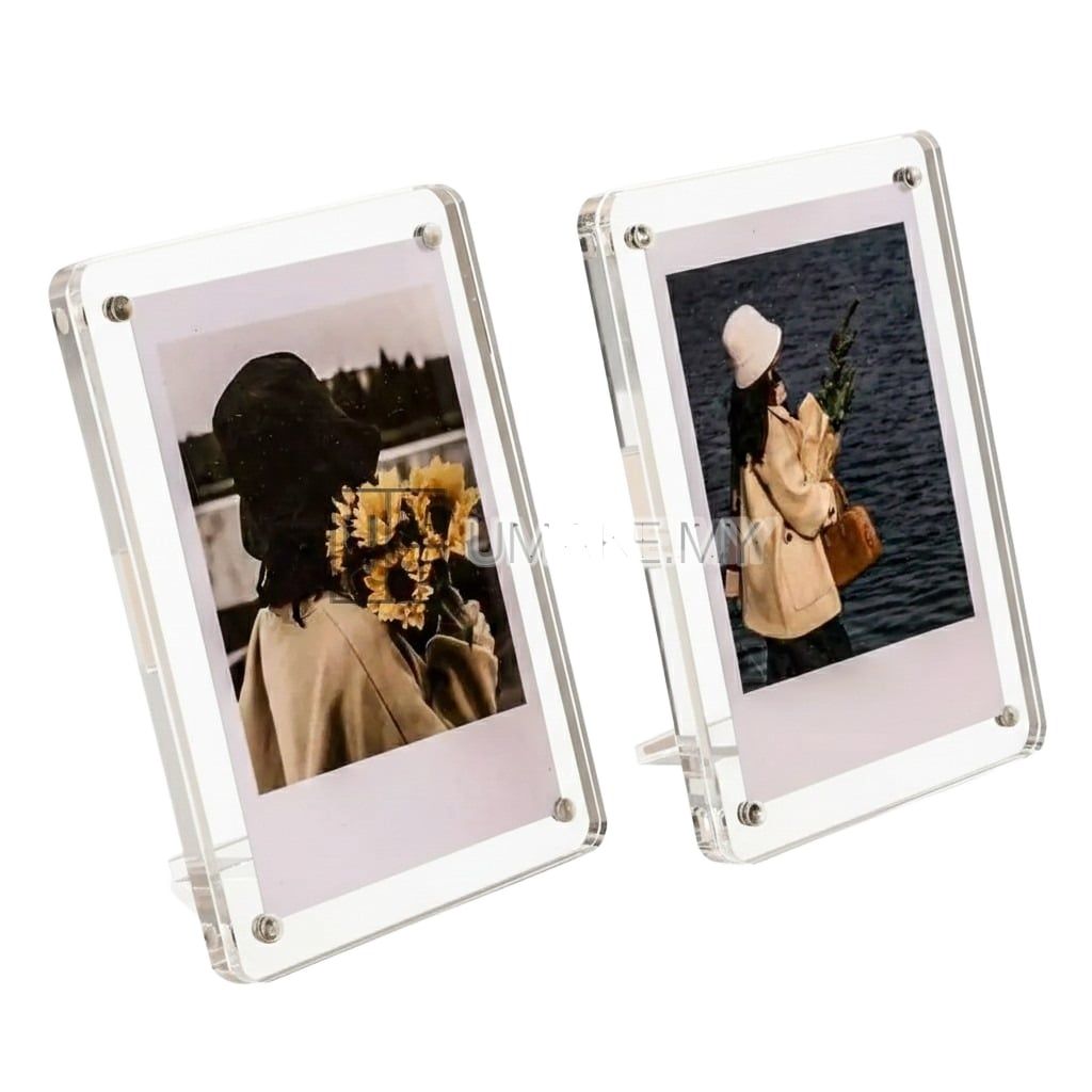 Magnetic Acrylic Photo Frame Desk & Wall Display - Custom Size