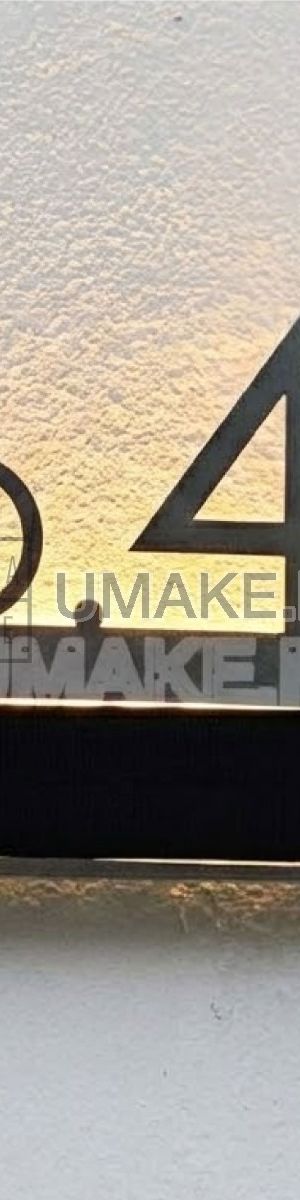 Solar LED Stainless Steel House Number Plate