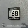 UMAKE Custom made Assalamualaikum Stainless Steel House Plate Address Nombor Rumah Tanda Rumah Metal view 1