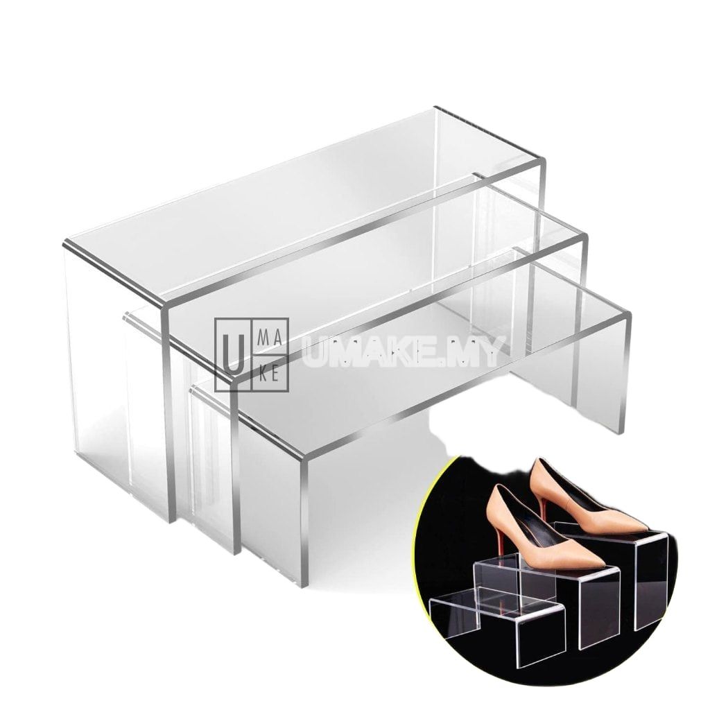 Acrylic Shoe Display Stand Set (S/M/L)