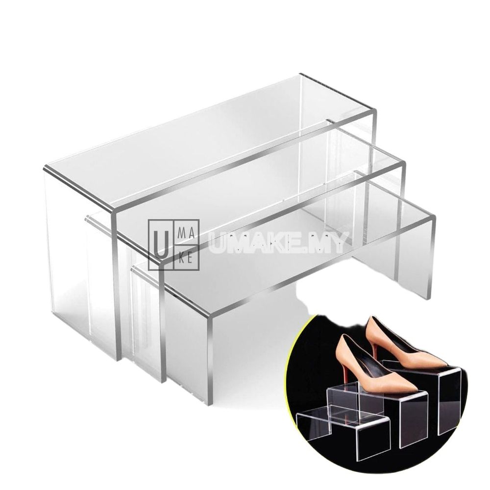 Acrylic Shoe Display Stand Set (S/M/L)