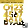 Umake 6.5/10/15cm 100% GOLD COLOUR MAILBOX NUMBER PLATE HOUSE NUMBER TANDA NOMBOR RUMAH 门牌号码 SHINY view 3