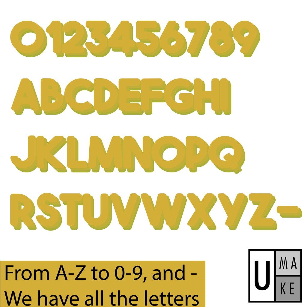 Umake 6.5/10/15cm 100% GOLD COLOUR MAILBOX NUMBER PLATE HOUSE NUMBER TANDA NOMBOR RUMAH 门牌号码 SHINY - Image 7