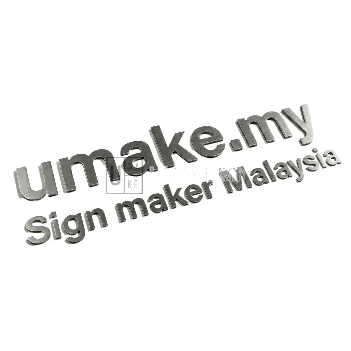 Stainless Steel Letter Sign (Flat)