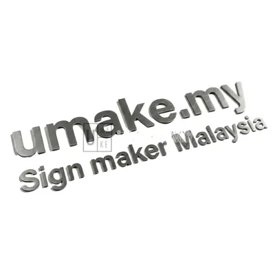 Stainless Steel Letter Sign (Flat)