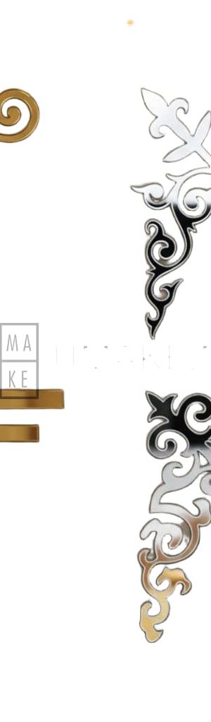 3D Acrylic Mirror Corner Decor