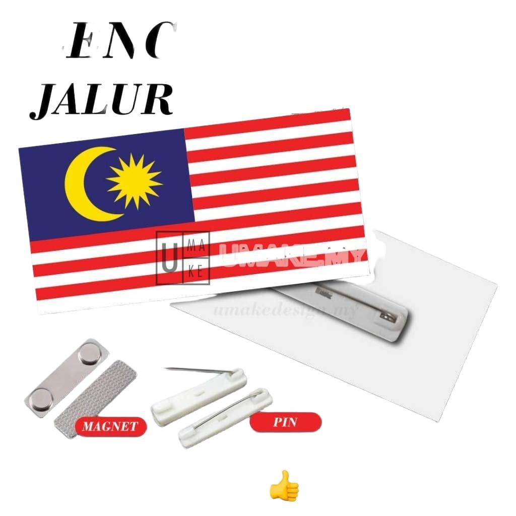 Malaysia Flag Badge — Acrylic (Pin/Magnet)