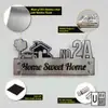 Customize Stainless Steel House Number Plate Address Nombor Rumah Metal Tanda Rumah 不锈钢门牌 view 1
