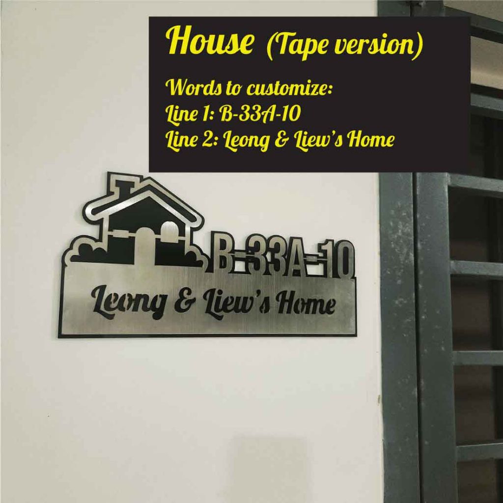 Customize Stainless Steel House Number Plate Address Nombor Rumah Metal Tanda Rumah 不锈钢门牌 - Image 6