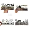 Customize Stainless Steel House Number Plate Address Nombor Rumah Metal Tanda Rumah 不锈钢门牌 view 2