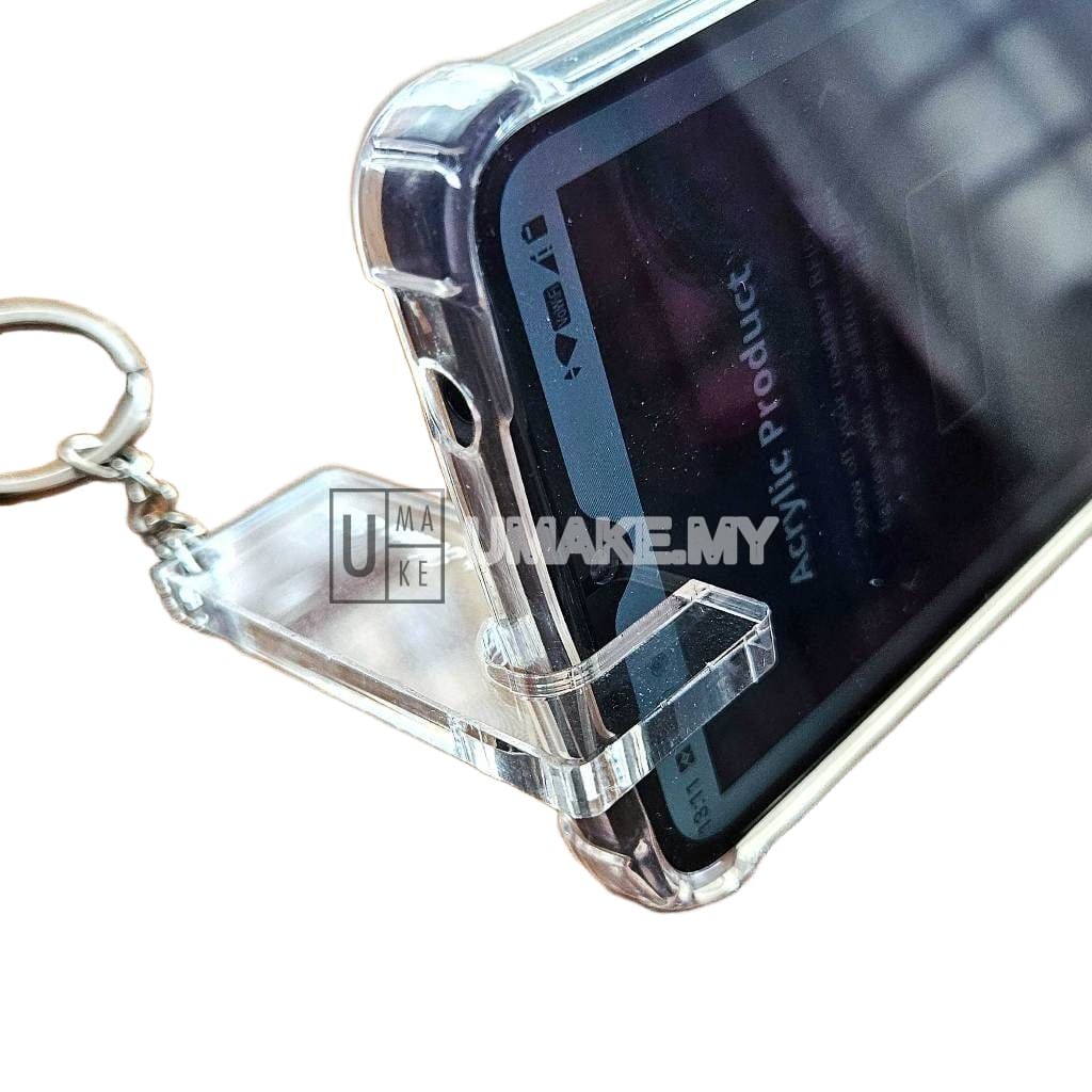 Acrylic Phone Holder Keychain (Custom Name)