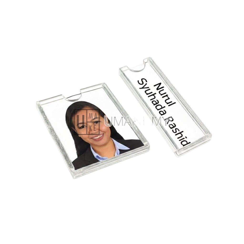 Acrylic Customisable Passport holder & Name Holder