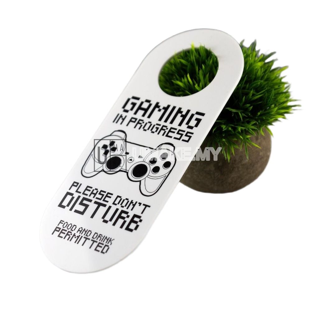 Gaming Do Not Disturb Door Hanger