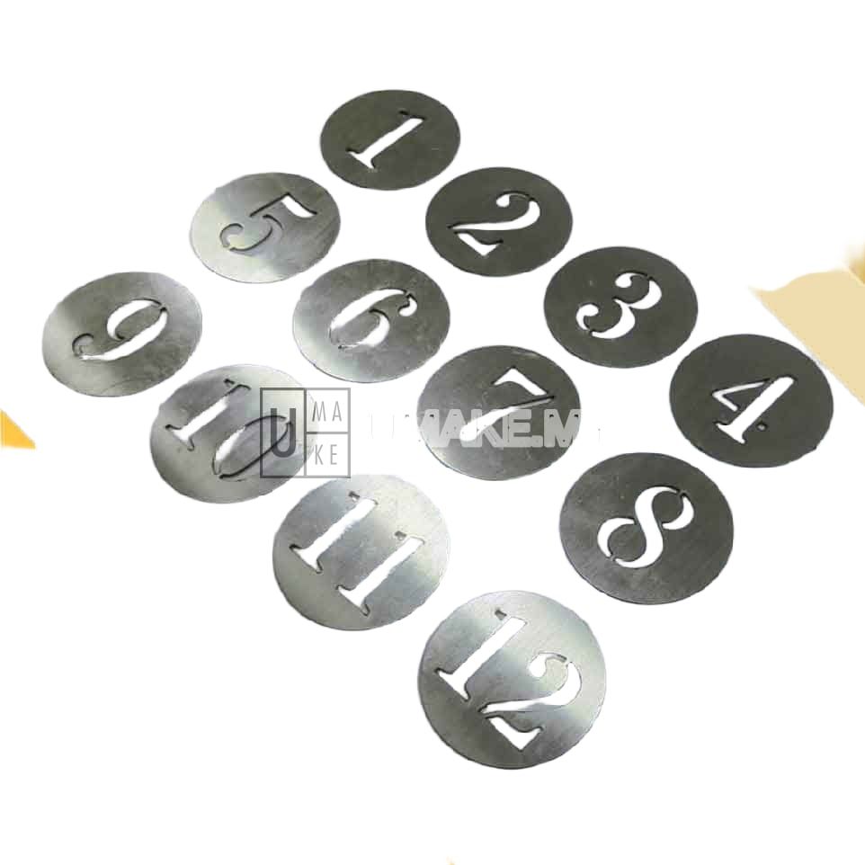 Stainless Steel Table Number Set (10pcs)