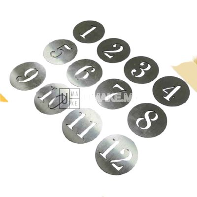 Stainless Steel Table Number Set (10pcs)