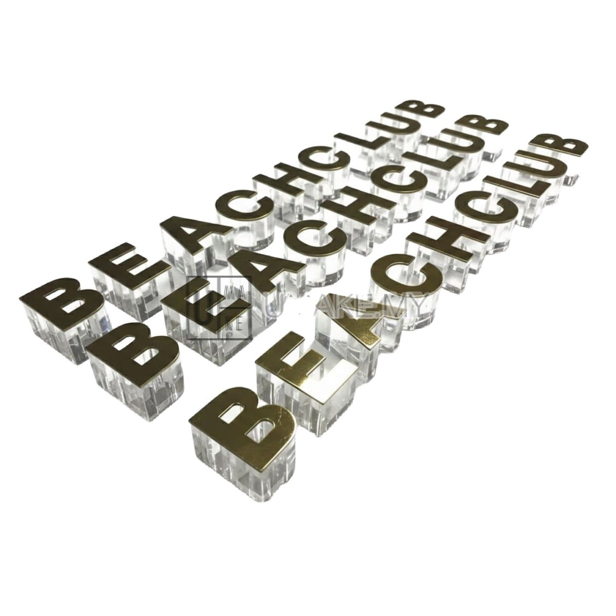 Acrylic Crystal Letters Custom