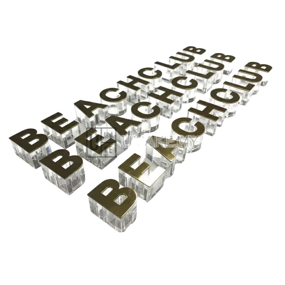 Acrylic Crystal Letters Custom