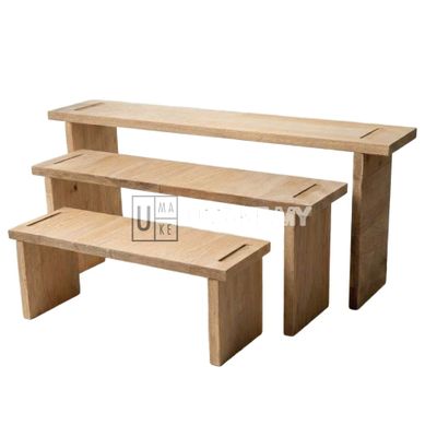 Rubber Wood Display Riser & Monitor Stand