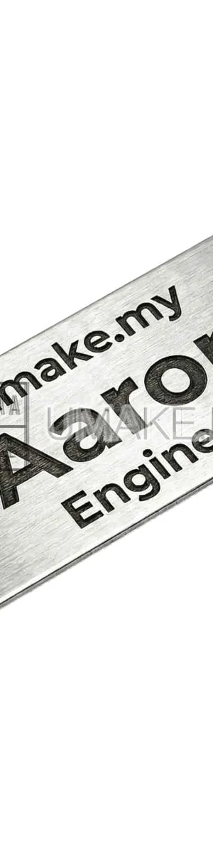 Engraved Stainless Steel Nametag