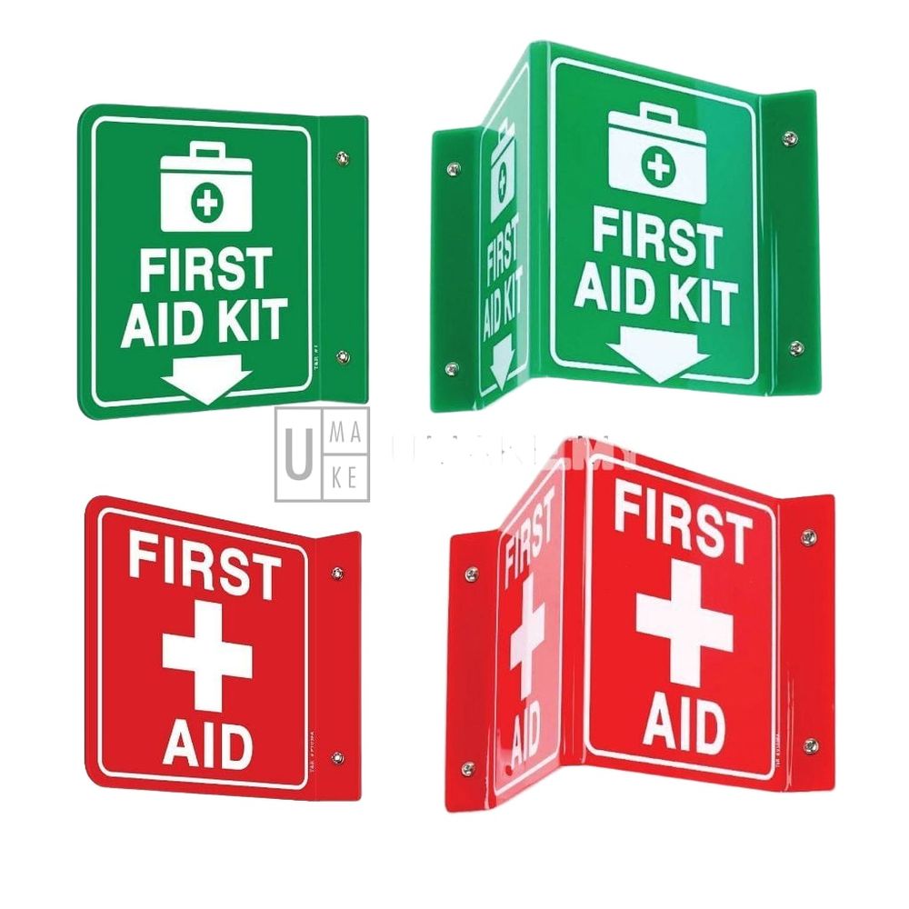 First Aid Projecting Sign (L-Shape / V-Shape)