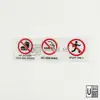 Acrylic Prohibition Sign (30 Designs) view 1