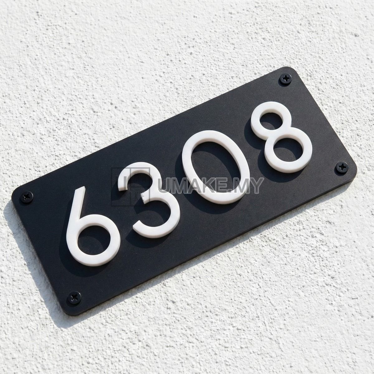 Custom 3D Acrylic House Number Plate