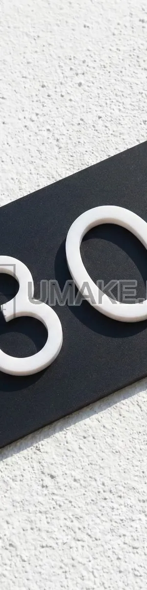Custom 3D Acrylic House Number Plate