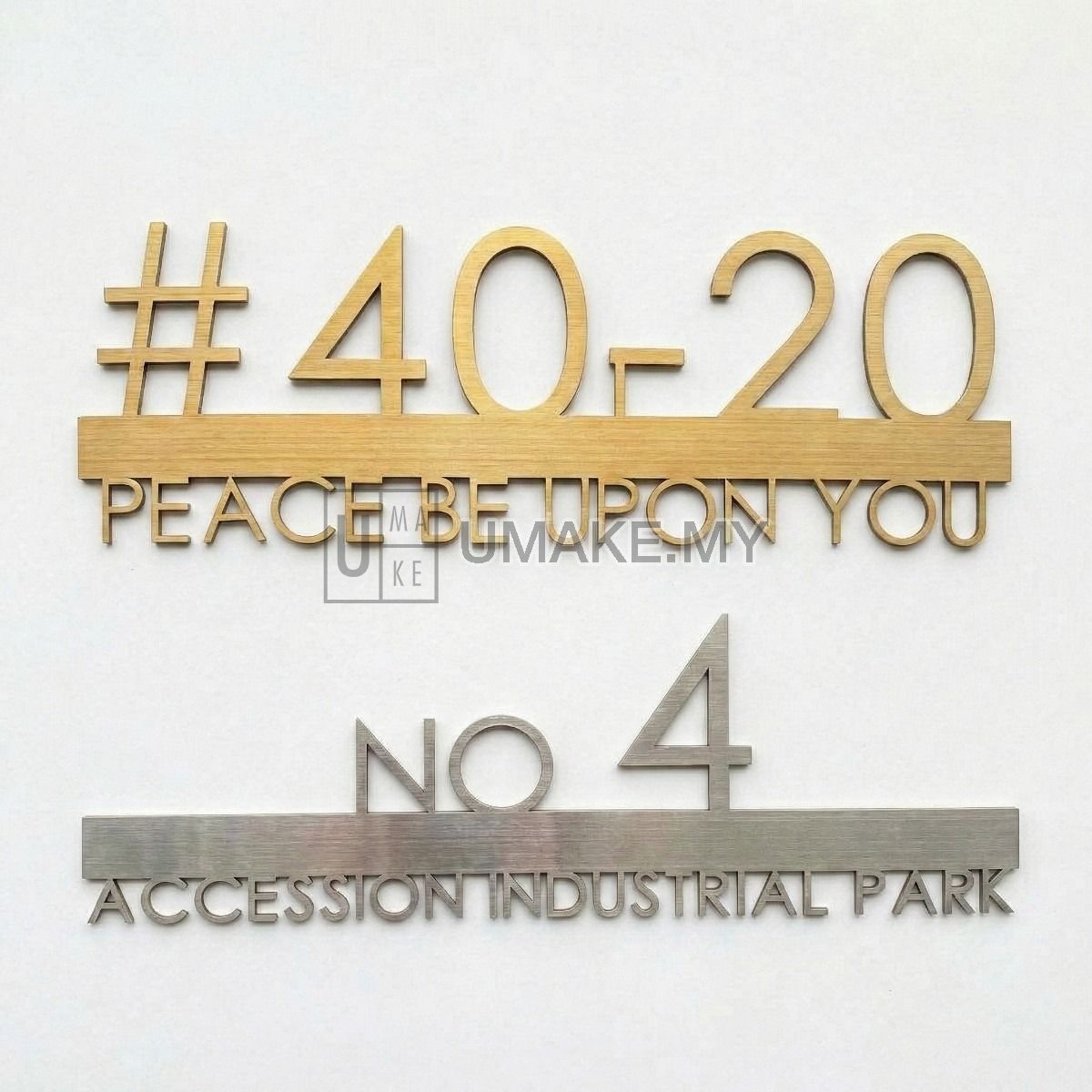 Stainless Steel 304 House Number (Custom)