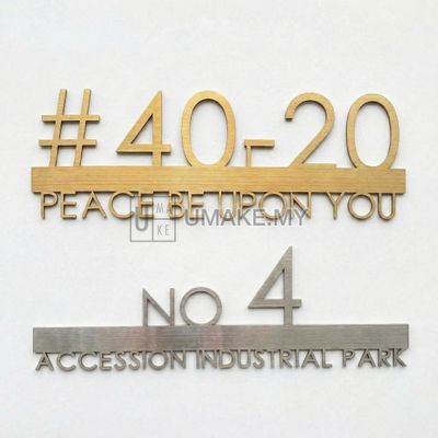 Stainless Steel 304 House Number (Custom)