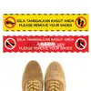 Please Remove Shoes Acrylic Sign view 1