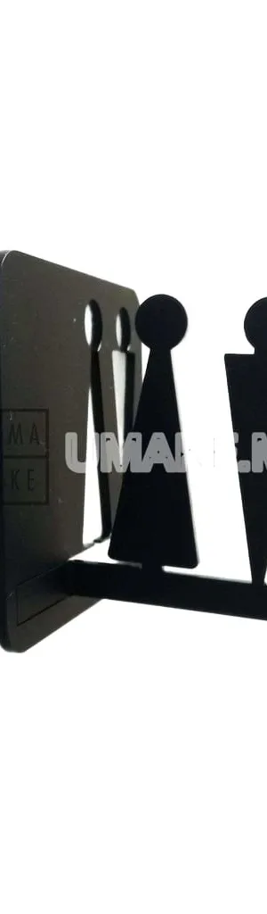 3D Pop-Up Toilet Sign