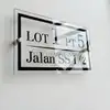 Custom 3D Acrylic House Number Plate view 1