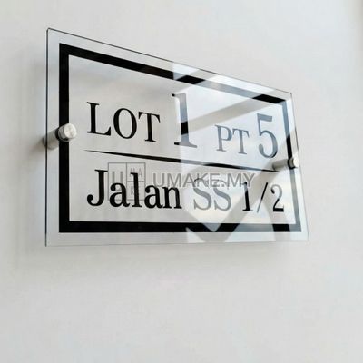 Custom 3D Acrylic House Number Plate