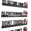 Modern Acrylic Notice Sign (No Smoking / Staff Only) view 1