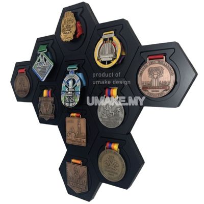 Hexagon Medal Display Holder