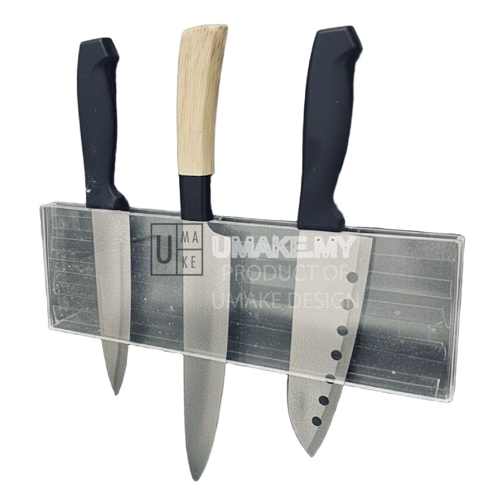 Acrylic Wall-Mounted Knife Rack