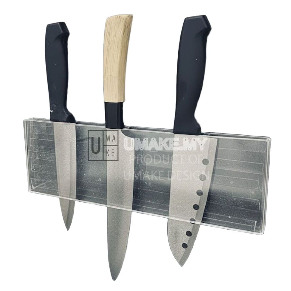 Acrylic Wall-Mounted Knife Rack