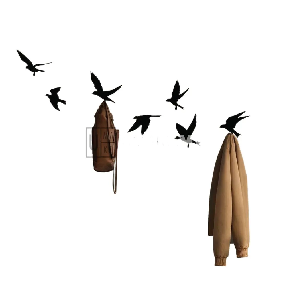 Bird Wall Hooks Set (Steel)