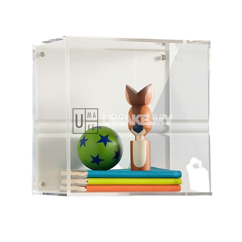 Acrylic Cube Wall Shelf