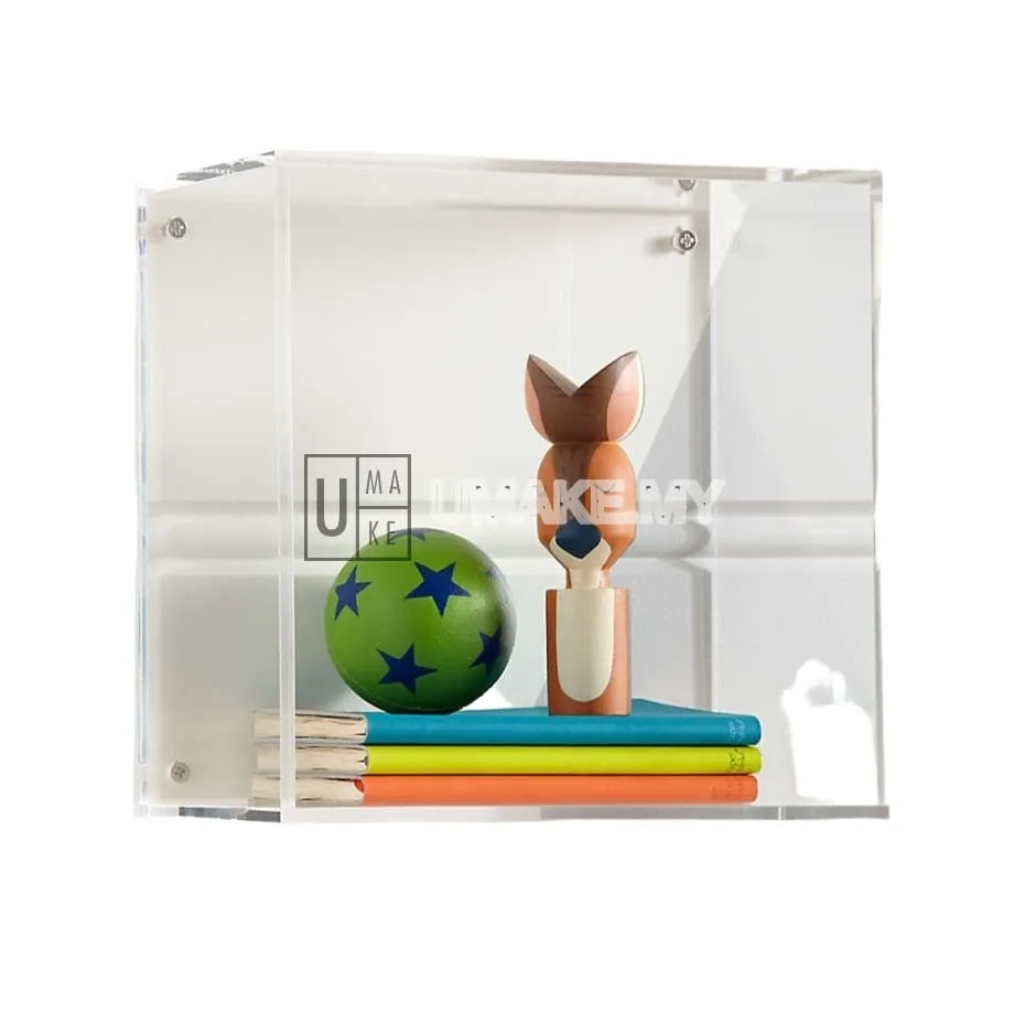 Acrylic Cube Wall Shelf