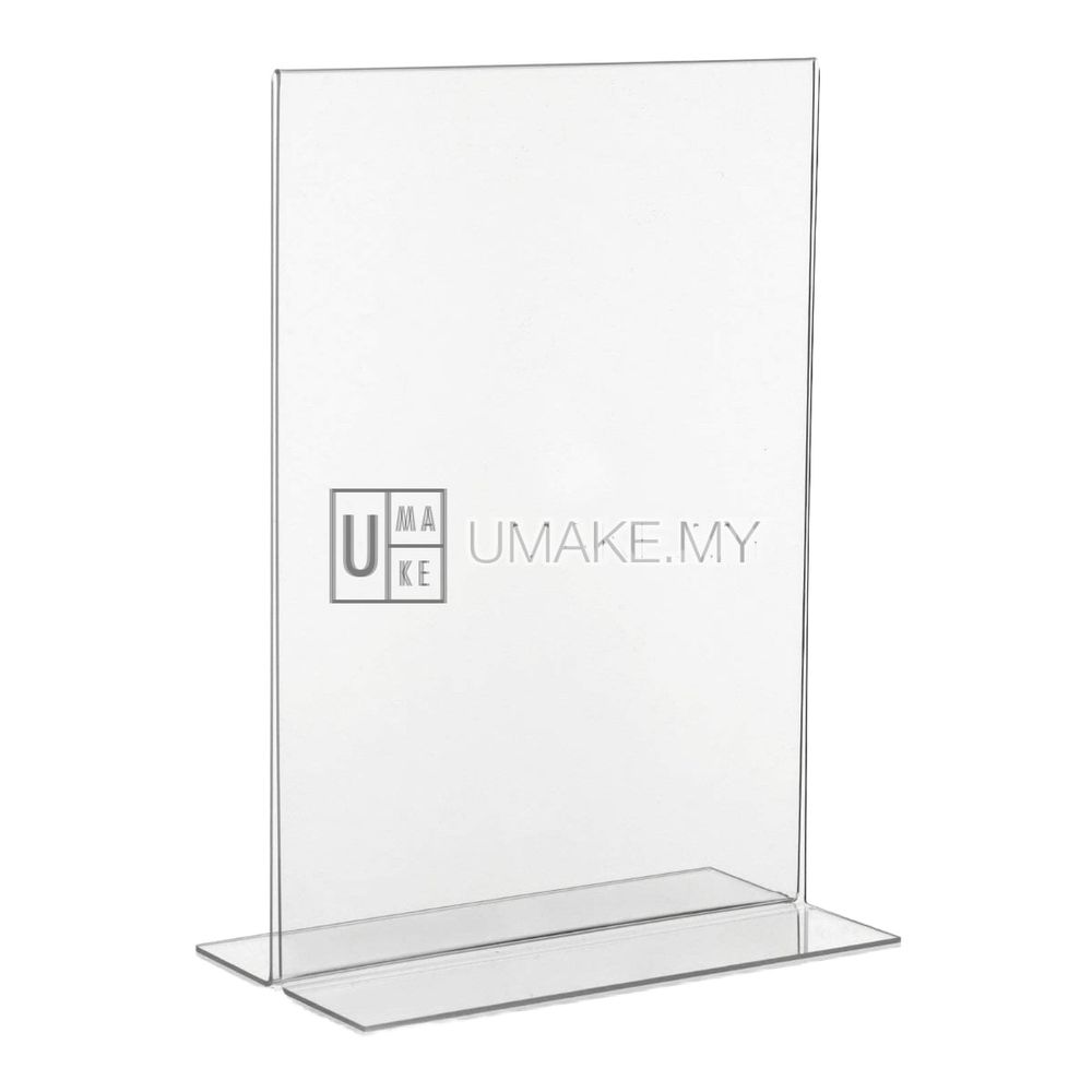 Acrylic Paper Display Stand Counter - T shape display (A3,A4,A5,A6 or Custom Size)