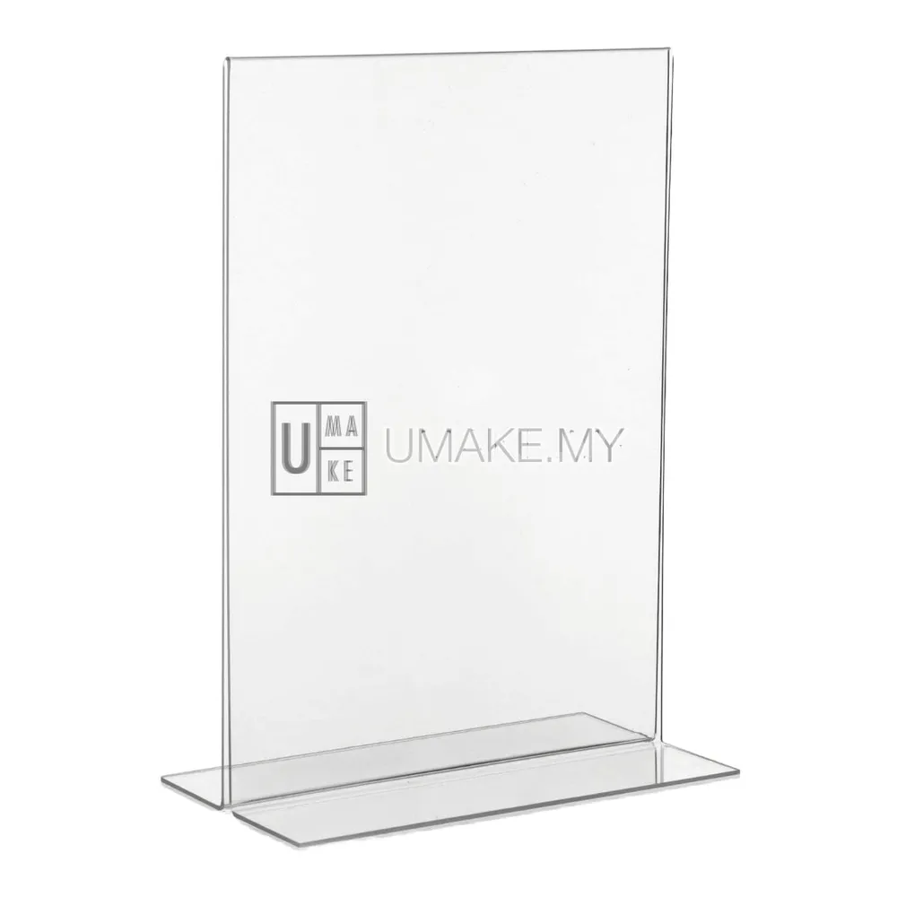 Acrylic Paper Display Stand Counter - T shape display (A3,A4,A5,A6 or Custom Size)