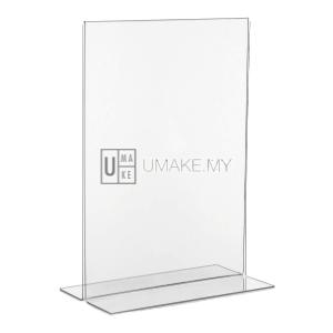 Acrylic Paper Display Stand Counter - T shape display (A3,A4,A5,A6 or Custom Size)