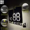 (Solar + LED) Modern Solar House Number & Address Sign Plate Tanda Rumah 家用门牌 Board Sheet Plaque Tablet Waterproofing 3D view 1